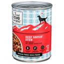 I and Love and You Beef Booyah Dog Food, 13 Ounce Can -- 12 per case.