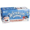Waterloo Summer Berry Sparkling Water, 96 Fluid Ounce -- 3 per case