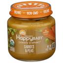 Happy Baby Organic Carrots and Peas Baby Food for Stage 2, 4 Ounce -- 6 per case