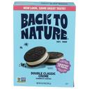 Back to Nature Double Classic Creme Sandwich Cookies, 8.25 Ounce -- 6 per case