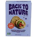 Back to Nature Roasted Garlic and Herb Stoneground Wheat Crackers, 5 Ounce -- 6 per case