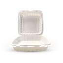Empress Earth Natural Mineral Filled Polypropylene Single Compartment Hinged Container, 9 x 9 x 3 inch -- 150 per case