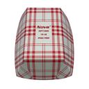 Nova PFAS Free Red Plaid Food Tray, 10 Pound Capacity -- 250 per case