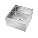 Krowne Silver Series 18 Gauge Stainless Steel Floor Mop Sink, 24 x 24 x 13 inch
