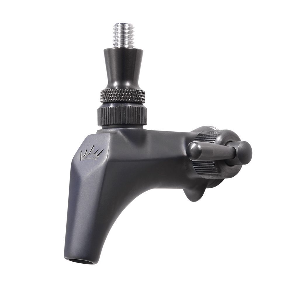 Krowne MasterTap Black Gun Metal Finish Flow Control Dispensing Faucet, 3/8 inch