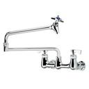 Krowne Royal Series 8 inch Center Wall Mount Pot Filler Faucet with 24 inch Jointed Spout