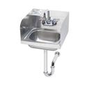 Krowne Hand Sink with Side Splashes and P Trap, 16 x 15 x 14 inch