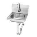 Krowne Overflow and P Trap Hand Sink with Single Hole Electronic Sensor Faucet, 16 x 15 x 14 inch