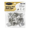 Krowne Stainless Steel Snap In Shelf Support Clips