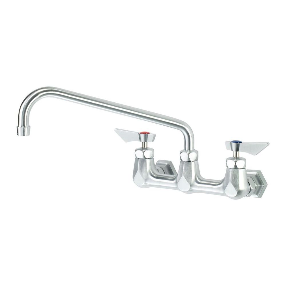 Krowne Diamond Series 8 inch Center Wall Mount Faucet with 12 inch Swing Spout
