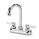 Krowne Silver Series 4 inch Center Deck Mount Faucet with 3 1/2 inch Wide Gooseneck Spout
