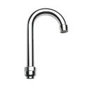 Krowne Royal Series Universal 3-1/2 inch Wide Gooseneck Spout with 0.5 GPM Flow Rate, 7 1/4 inch Height
