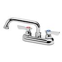 Krowne Silver Series 4 inch Center Laundry Tub Faucet with 6 inch Spout and Hose Adapter