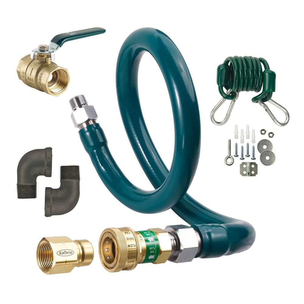 Krowne Gas Connector Complete Kit, 1 1/4 x 36 inch