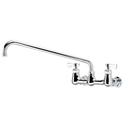 Krowne Royal Series 8 inch Center Wall Mount Faucet with 16 inch Spout