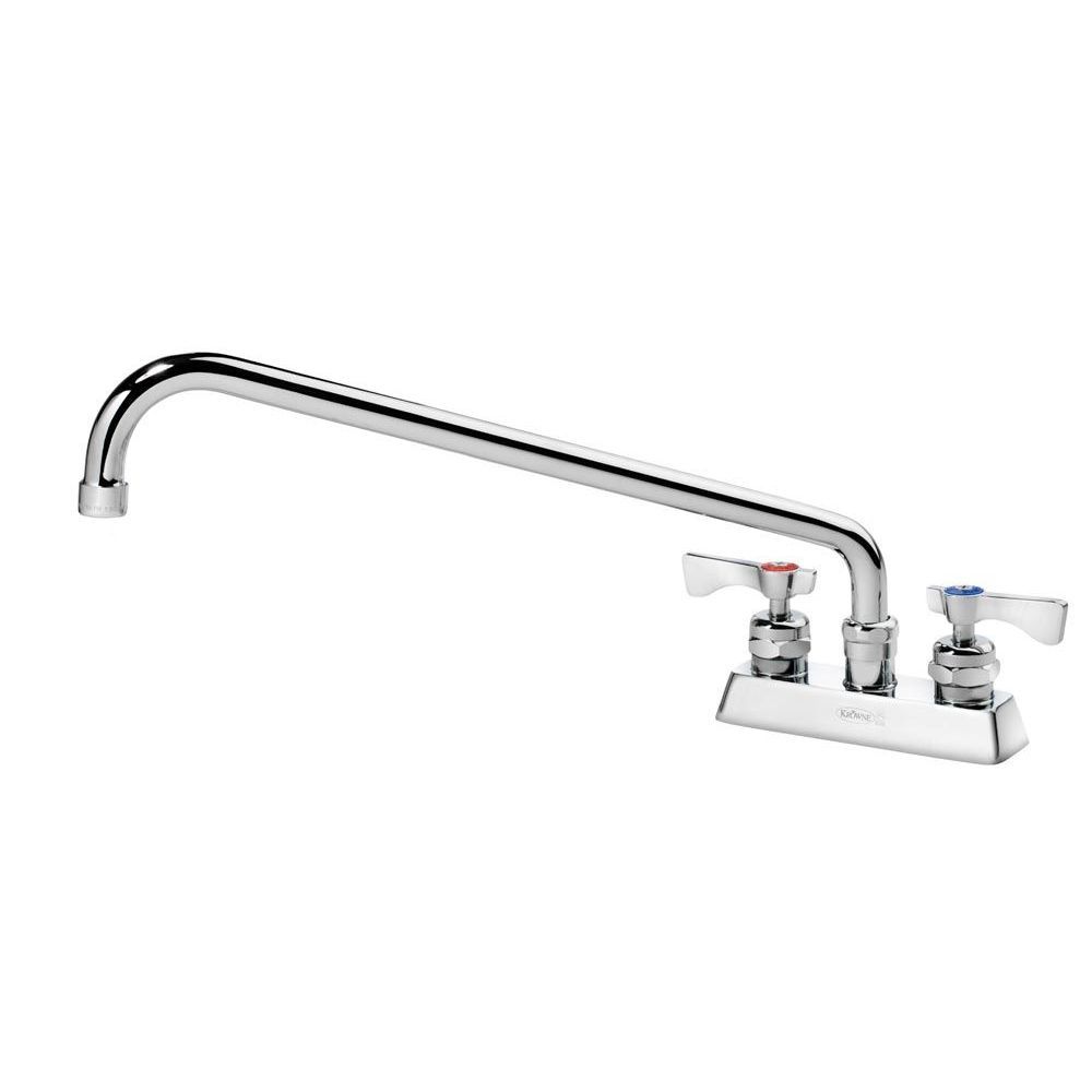 Krowne Royal Series 4 inch Center Deck Mount Faucet with 16 inch Spout