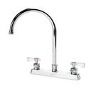 Krowne Royal Series 8 inch Center Deck Mount Faucet with 8.5 inch Wide Gooseneck Spout