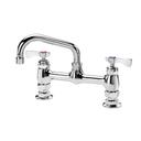 Krowne Royal Series 8 inch Center Raised Deck Mount Faucet with 6 inch Spout