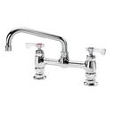 Krowne Royal Series 8 inch Center Raised Deck Mount Faucet with 8 inch Spout