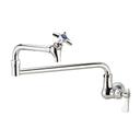 Krowne Royal Series Single Hole Wall Mount Pot Filler Faucet with 24 inch Jointed Spout