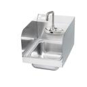 Krowne Hand Sink with 4 inch Center Electronic Sensor Faucet and Side Splashes, 12 x 14 1/4 x 13 inch