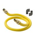 Krowne Stationary Gas Connector Kit with Gas Connector and 2 90 Degree Elbows