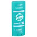 Toms Of Maine Unscented Natural Deodorant for Women and Men, 3.25 Ounce -- 6 per case