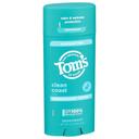 Toms Of Maine Aluminum Free Clean Coast Scent Deodorant, 3.25 Ounce