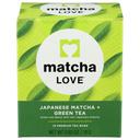 Matcha Love Japanese Matcha Premium Green Tea, 10 tea bags -- 6 per case