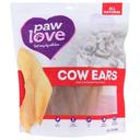 Paw Love Natural Cow Ears Dog Chews, 4 count -- 6 per case