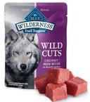 Blue Buffalo Wilderness Trail Toppers Chunky Beef Bites in Hearty Gravy Dog Food, 3 Ounce -- 24 per case