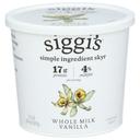 Siggis Vanilla Icelandic Skyr Whole Milk Yogurt, 24 Ounce -- 6 per case.