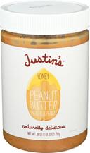 Justins Naturally Delicious Honey Peanut Butter, 28 Ounce -- 6 per case