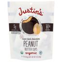 Justins Organic Super Dark Chocolate Peanut Butter Cups, 4.2 Ounce -- 6 per case