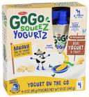 Gogo Squeez Banana Yogurtz, 3 Ounce - 4 count per pack -- 12 packs per case
