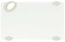 Winco Statik Board White Garnish Cutting Board with Hook, 6 x 10 x 1/2 inch -- 20 per case
