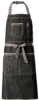 Winco Signature Chef Heavyweight Adjustable Neck Denim Bib Apron, 34.5 x 30.25 inch -- 24 per case