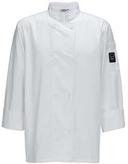 Winco Signature Chef White Large Tapered Fit Mens Chef Jacket -- 24 per case