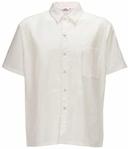 Winco Signature Chef White 4XL Snap-Button Chef Shirt with Short Sleeve -- 48 per case