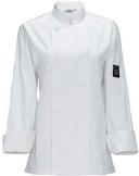 Winco Signature Chef White Womens Tapered Fit Small Chef Jacket -- 24 per case