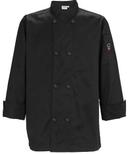 Winco Signature Chef Black 2XL Tapered Fit Mens Chef Jacket -- 24 per case