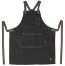 Winco Signature Chef Heavyweight Cross Back Denim Bib Apron, 31.75 x 26.75 inch -- 24 per case
