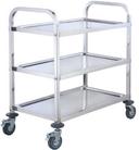 Winco Stainless Steel 3 Tiers Large Size Utility Trolley, 37 x 19 x 37 inch -- 1 set