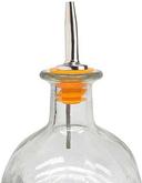 Winco Oversized Tapered Spout Metal Pourer with Yellow Plastic Stopper -- 576 per case