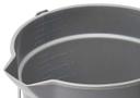 Winco Gray Polypropylene Utility Pail with Pour Spout and Molded Graduation, 10 Quart -- 12 per case