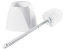 Winco Polypropylene White Toilet Bowl Brush with Caddy, 15 3/4 inch Over all Length -- 24 set per case