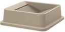 Winco Beige Square Lid for PTCS-23BE 23 Gallon Tall Square Trash Can -- 10 per case