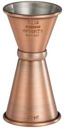 Winco After5 18/8 Stainless Steel Antique Copper Finish Jigger with Inner Marking Lines, 1/2 x 3/4 Ounce -- 120 per case