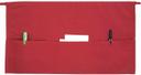 Winco Signature Chef Red 3 Pocket Waist Apron, 12 1/2 x 21 3/4 inch -- 60 per case