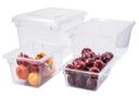 Winco Clear Polycarbonate Food Storage Box, 18 x 26 x 3.5 inch -- 8 per case